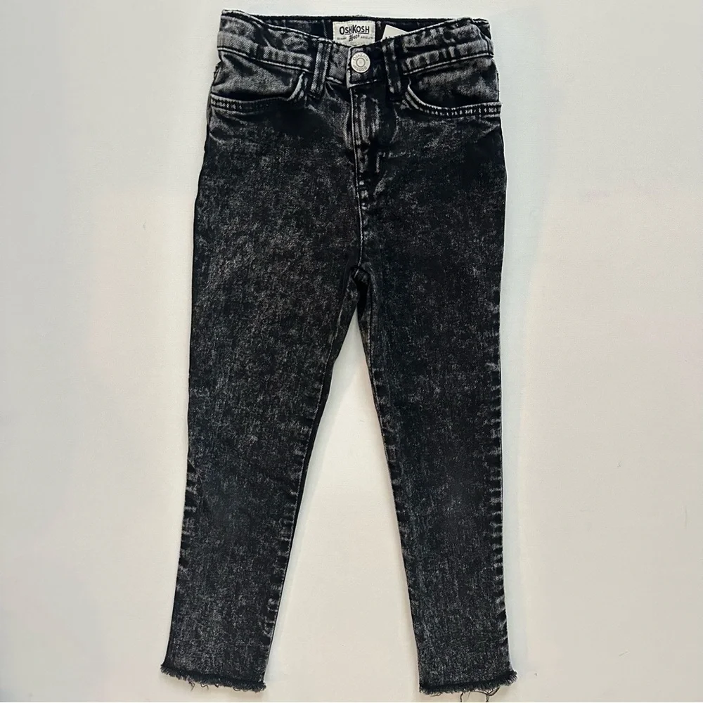 OshKosh B'gosh Black Denim Kids Jeans Size 5 Girls